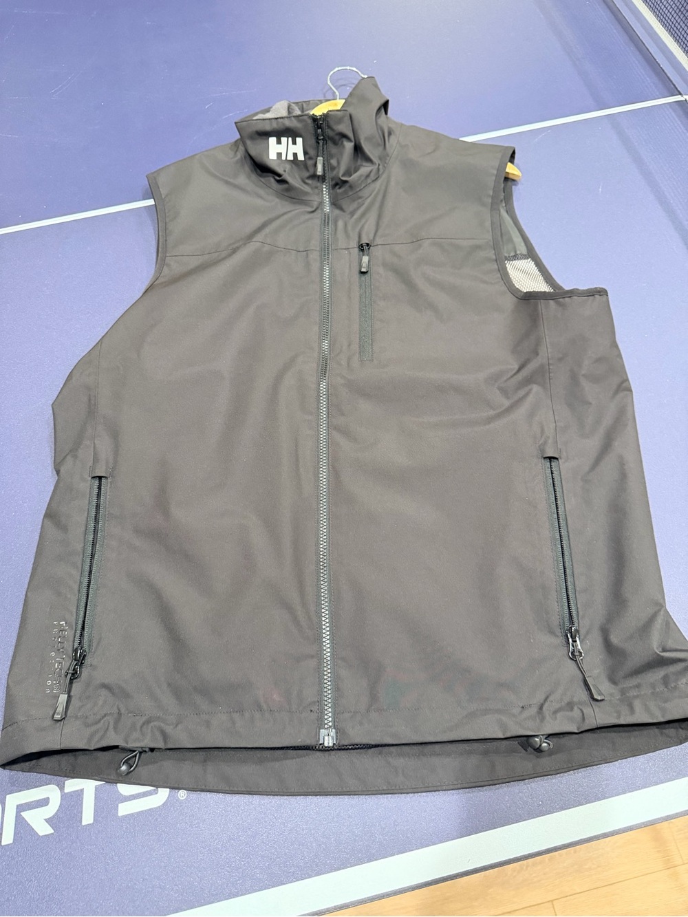 Helly Hansen Black Men's Softshell Vest with High Collar